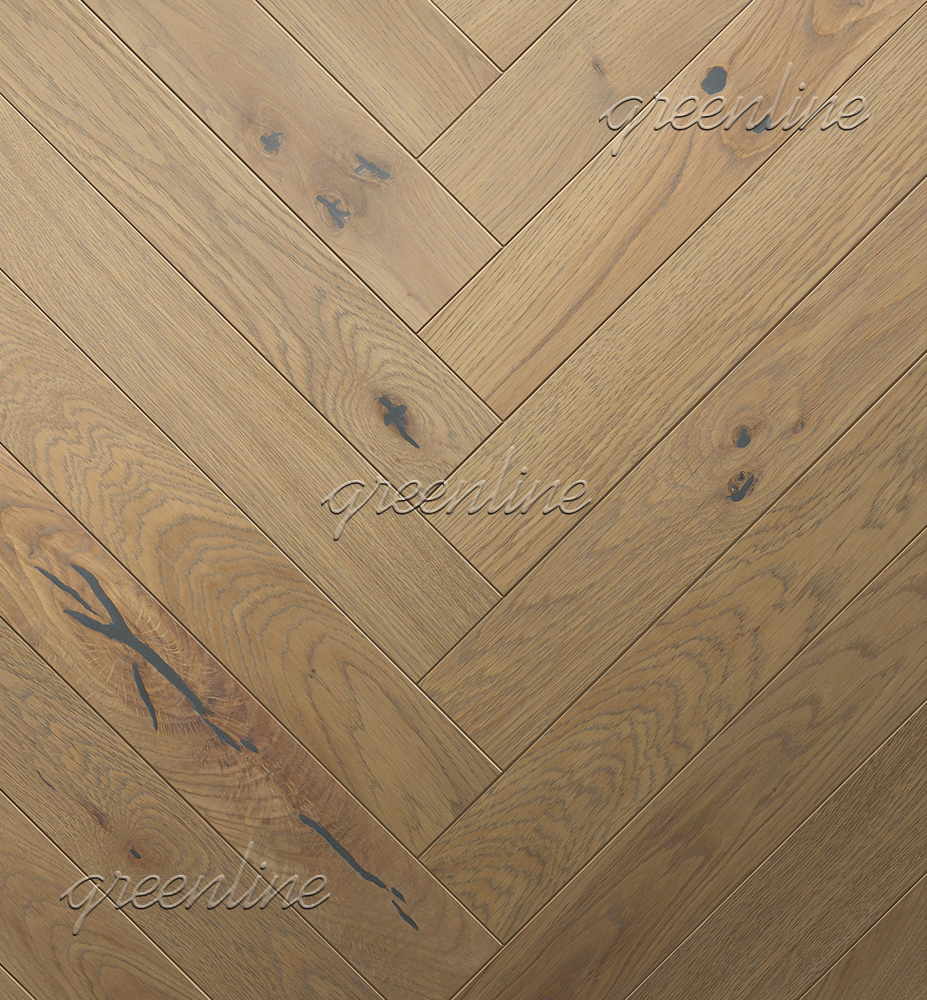 Инженерная доска Greenline NEXT (английская ёлка) 706 Дуб Сенс