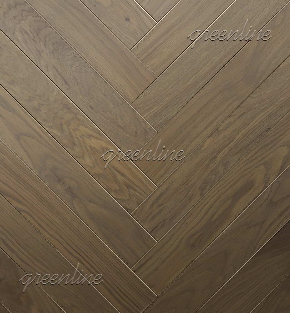 Инженерная доска Greenline NEXT (английская ёлка) 710 Дуб Вулкано