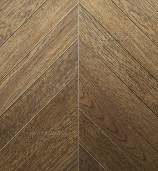 Инженерная доска Greenline ULTIMA (французская ёлка) 802 Дуб Атлантик