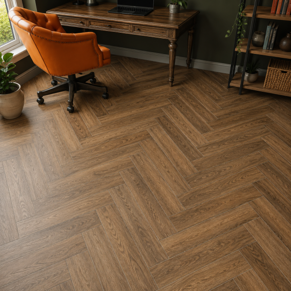 Клеевая LVT плитка елочкой Aquafloor Паркет клеевой (Parquet Glue) AF2516PG