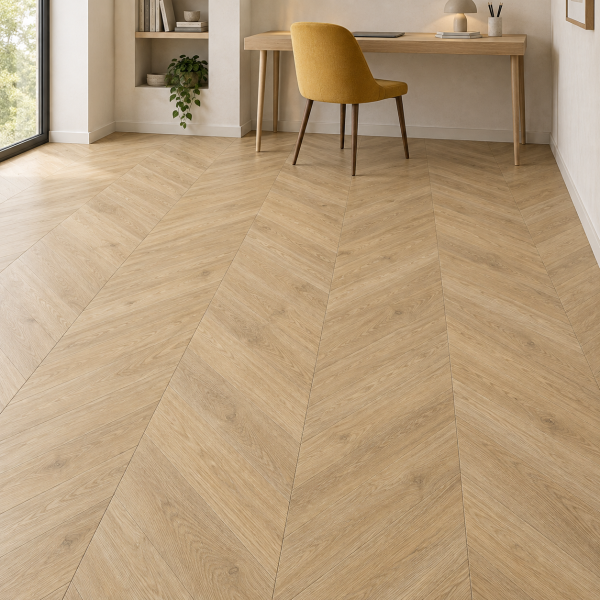 Кварцвиниловая плитка Alpine Floor Альпийский шеврон (Chevron Alpine) ECO 18-2 Дуб Ваниль Селект