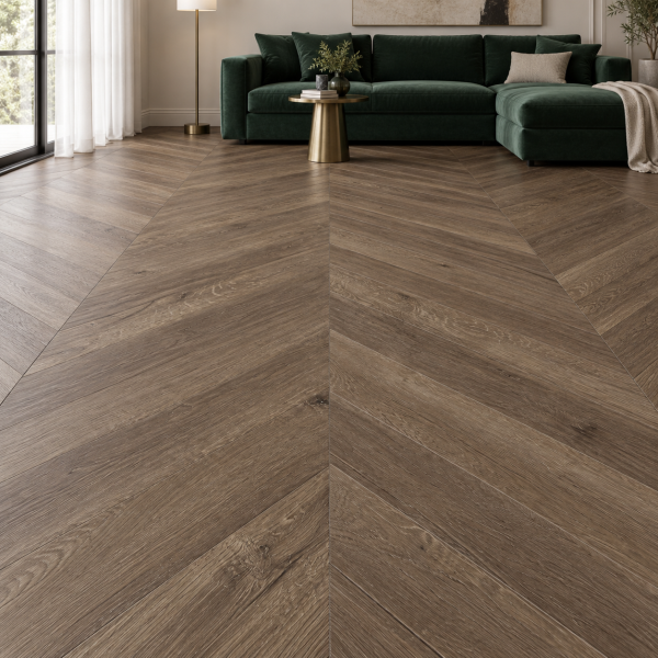 Кварцвиниловая плитка Alpine Floor Альпийский шеврон (Chevron Alpine) ECO 18-9 Дуб Антарес