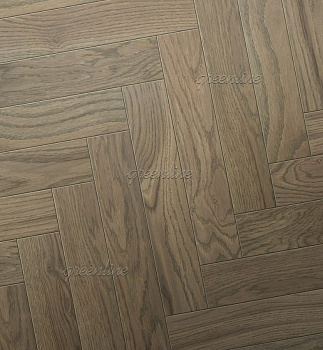 Инженерная доска Greenline ULTIMA (английская ёлка) 829 Дуб Хайтек