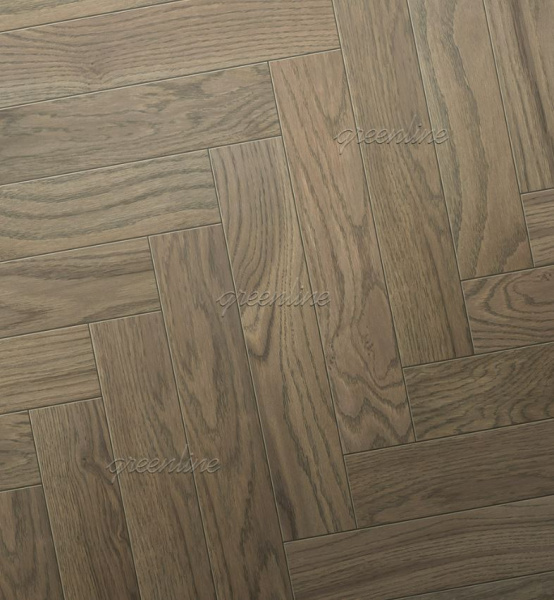 Инженерная доска Greenline ULTIMA (английская ёлка) 829 Дуб Хайтек