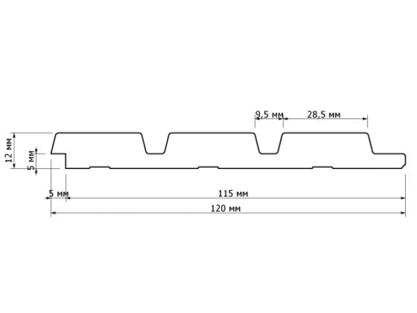 Декоративная панель HIWOOD LV124L W50