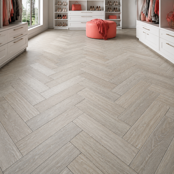 Кварцвиниловая плитка елочкой Aquafloor Паркет плюс (Parquet Plus) AF6028PQ+