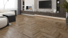 Кварцвиниловая плитка Alpine Floor Альпийский шеврон LVT (Chevron Alpine LVT) ECO 20-5 Макадамия