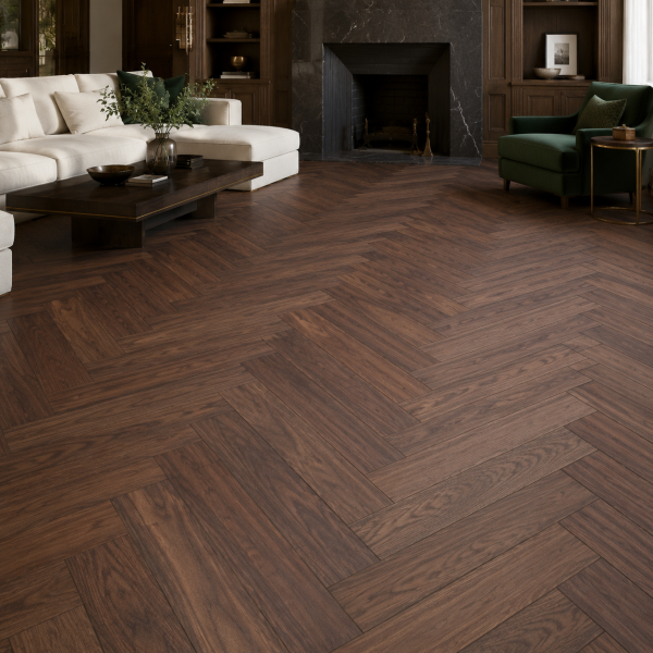 Кварцвиниловая плитка елочкой Aquafloor Паркет плюс (Parquet Plus) AF6024PQN