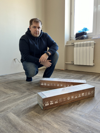 Кварцвиниловая плитка (Елочка) Alpine Floor PARQUET LIGHT ECO 13-8 Венге Грей