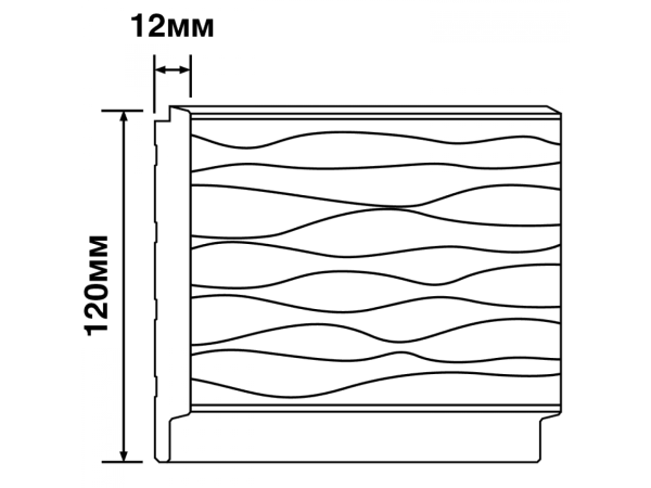 Декоративная панель HIWOOD LV127W BU22K