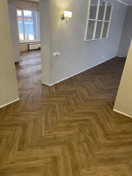 Кварцвиниловая плитка (Елочка) Alpine Floor PARQUET LIGHT ECO 13-10 Макадамия