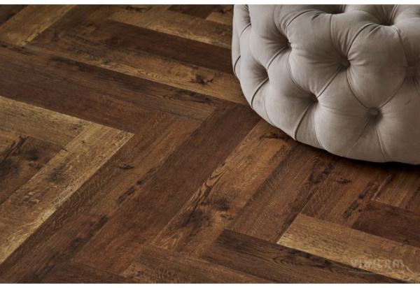 Кварцвиниловая плитка VINILAM PARQUET HERRINGBONE IS11177 Паркет Версальский