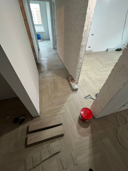 Кварцвиниловая плитка (Елочка) Alpine Floor PARQUET LIGHT Дуб Адара ЕСО 13-14