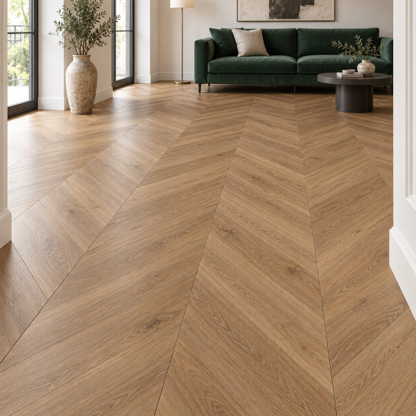 Кварцвиниловая плитка Alpine Floor Альпийский шеврон (Chevron Alpine) ECO 18-10 Гевуина
