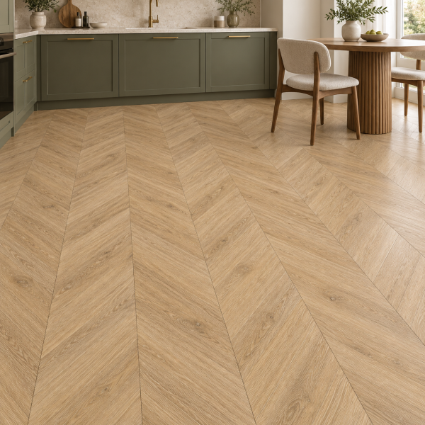 Кварцвиниловая плитка Alpine Floor Альпийский шеврон (Chevron Alpine) ECO 18-2 Дуб Ваниль Селект