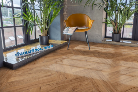 Клеевая LVT плитка елочкой Aquafloor Parquet Glue AF2507PG