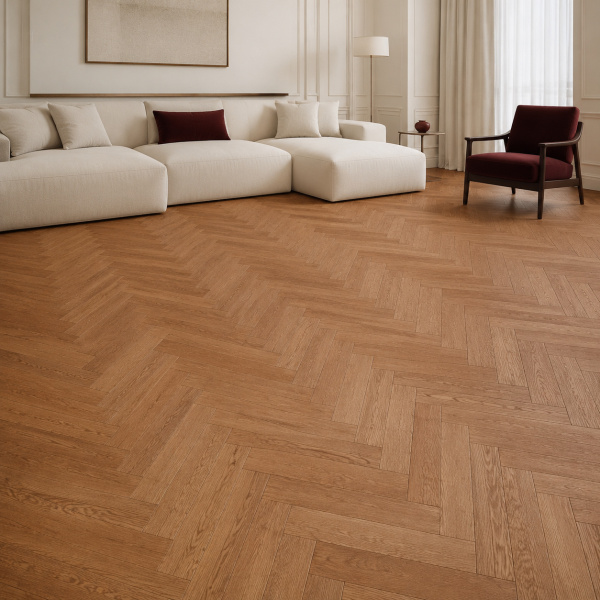 Кварцвиниловая плитка (Елочка) Alpine Floor Легкий паркет (Light Parquet) ECO 13-2 Дуб Royal