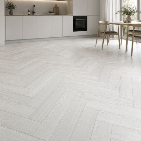 Кварцвиниловая плитка (Елочка) Alpine Floor Легкий паркет (Light Parquet) ECO 13-4 Дуб Арктик