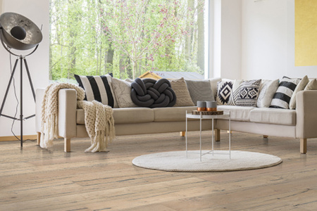 Шпонированная паркетная доска на НDF основе Auswood NATURAL Glacier Oak