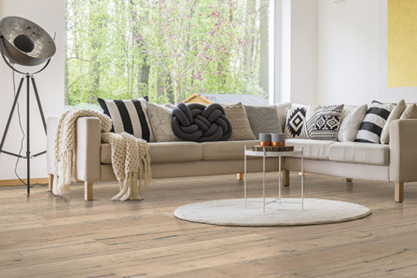 Шпонированная паркетная доска на НDF основе Auswood NATURAL Glacier Oak