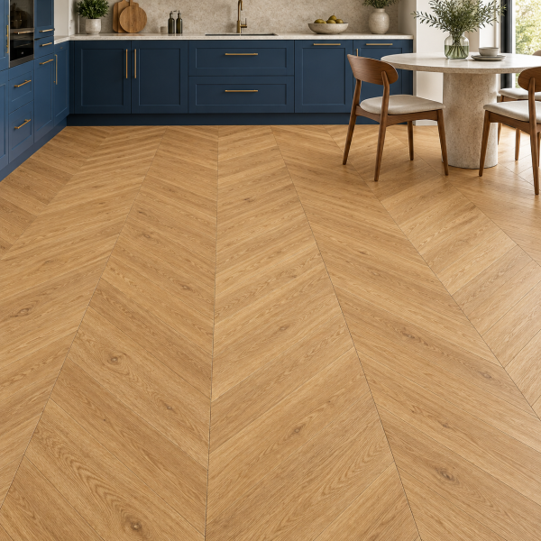 Кварцвиниловая плитка Alpine Floor Альпийский шеврон (Chevron Alpine) Сокровище Tesoro ECO 18-16 MC