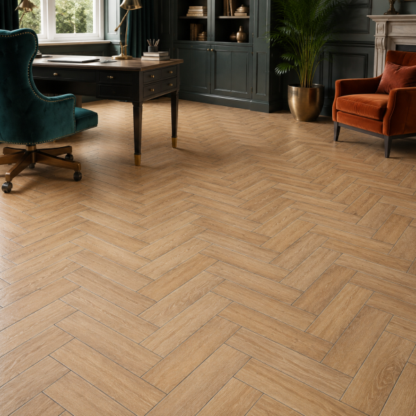 Кварцвиниловая плитка елочкой Aquafloor Паркет плюс (Parquet Plus) AF6020PQ