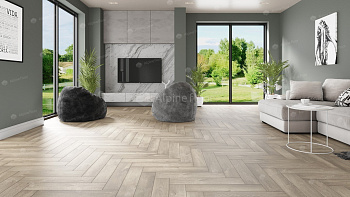 Клеевая кварцвиниловая плитка Alpine Floor Parquet LVT Дуб Натуральный Отбеленный ECO 16-5