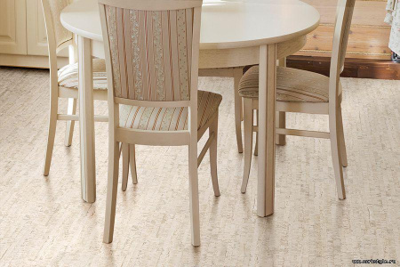 Клеевой пробковый пол ECOCork Linea White