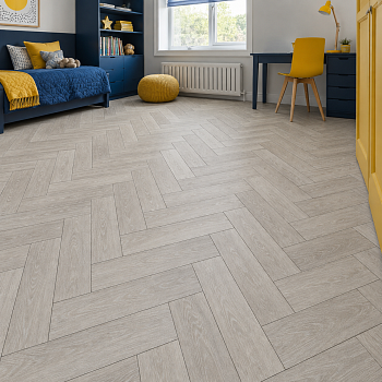 Кварцвиниловая плитка елочкой Aquafloor Паркет плюс (Parquet Plus) AF6028PQ+