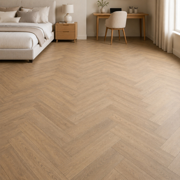 Кварцвиниловая плитка (Елочка) Alpine Floor Легкий паркет (Light Parquet) Дуб Батейн ЕСО 13-29