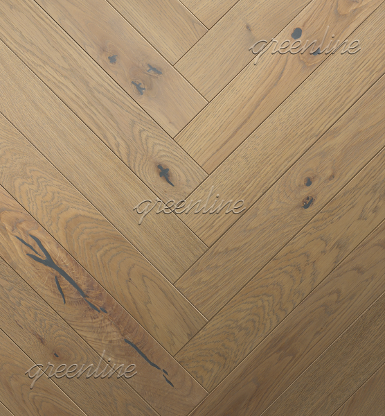 Инженерная доска Greenline NEXT (английская ёлка) 706 Дуб Сенс