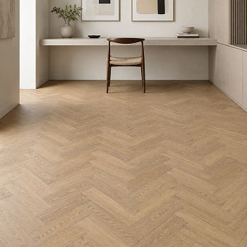 Кварцвиниловая плитка (Елочка) Alpine Floor Легкий паркет (Light Parquet) Дуб Хатиса ЕСО 13-27