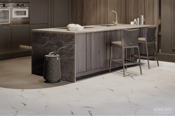 Кварцвиниловый ламинат CERAMO VINILAM GLUE 83444 Итальянский Мрамор Glue