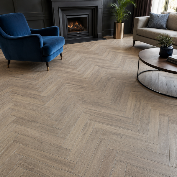 Клеевая LVT плитка елочкой Aquafloor Паркет клеевой (Parquet Glue) AF2506PG