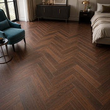 Клеевая LVT плитка елочкой Aquafloor Паркет клеевой (Parquet Glue) AF2519PG