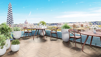 Клеевая кварцвиниловая плитка Alpine Floor Parquet LVT Макадамия ECO 16-10