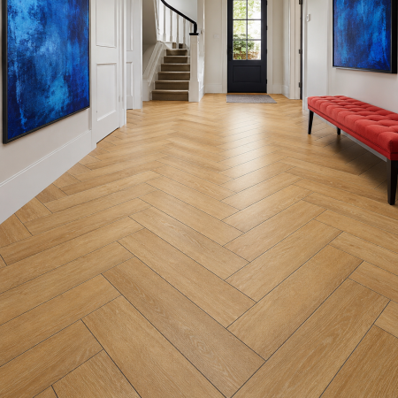 Кварцвиниловая плитка елочкой Aquafloor Паркет плюс (Parquet Plus) AF6020PQ