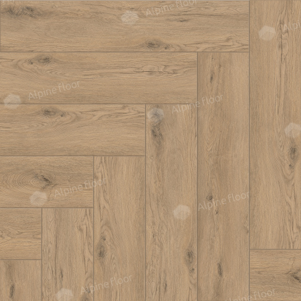 Кварцвиниловая плитка (Елочка) Alpine Floor PARQUET LIGHT Дуб Алиот ЕСО 13-23