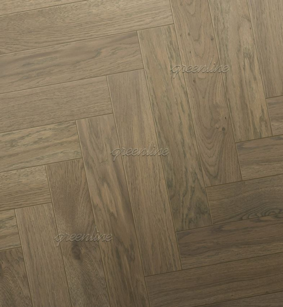 Инженерная доска Greenline ULTIMA (английская ёлка) 823 Дуб Ксенон