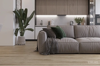 Клеевая кварцвиниловая плитка VINILAM Glue 8857 Дуб Кассель Glue