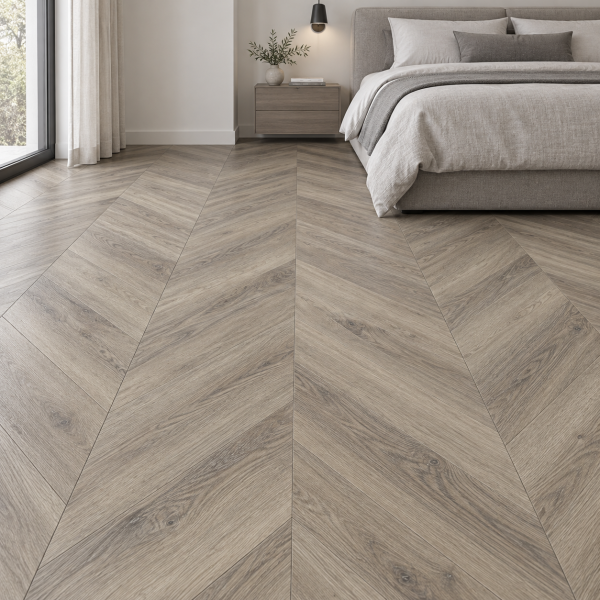 Кварцвиниловая плитка Alpine Floor Альпийский шеврон (Chevron Alpine) ECO 18-8 Дуб Исида