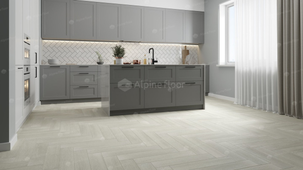 Клеевая кварцвиниловая плитка Alpine Floor Parquet LVT Зимний Лес ECO 16-6
