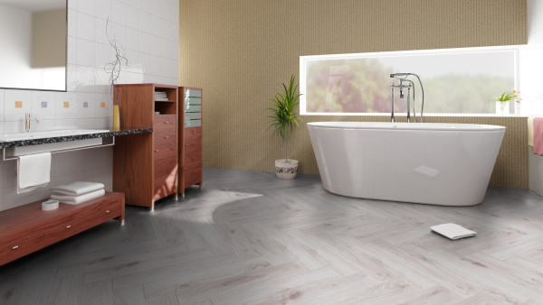 Ламинат Kronotex Herringbone D 3516 Дуб Бордо