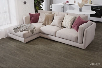 Клеевая кварцвиниловая плитка VINILAM Glue 8891 Дуб Мёрс Glue