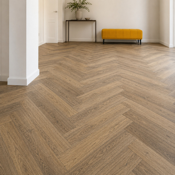 Кварцвиниловая плитка (Елочка) Alpine Floor Легкий паркет (Light Parquet) Дуб Буна ЕСО 13-30