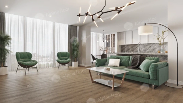 Кварцвиниловая плитка Alpine Floor SOLO PLUS ЕСО 14-301 Ларгетто