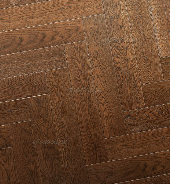 Инженерная доска Greenline DELUXE (английская ёлка) 130 леон