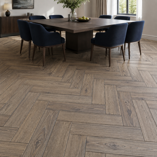Клеевая LVT плитка елочкой Aquafloor Паркет клеевой (Parquet Glue) AF2517PG