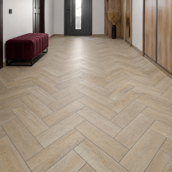Кварцвиниловая плитка елочкой Aquafloor Паркет плюс (Parquet Plus) AF6018PQ