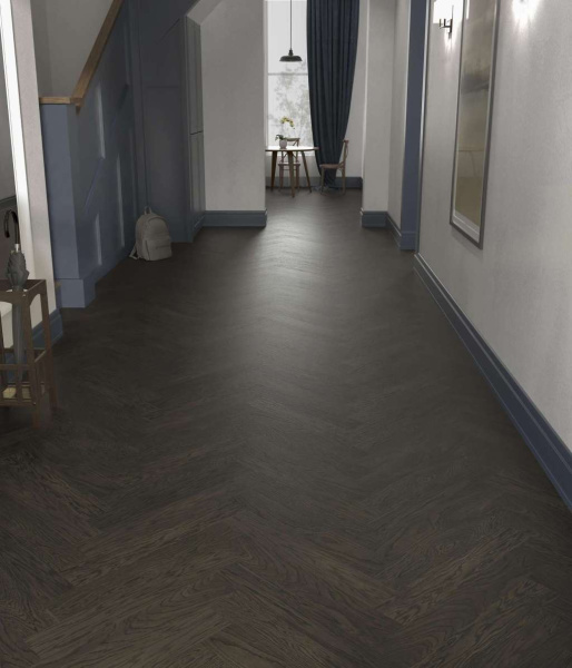 Паркетная доска ESTA Oak HB Nova Elite Lava Grey 14510 (ёлочка)